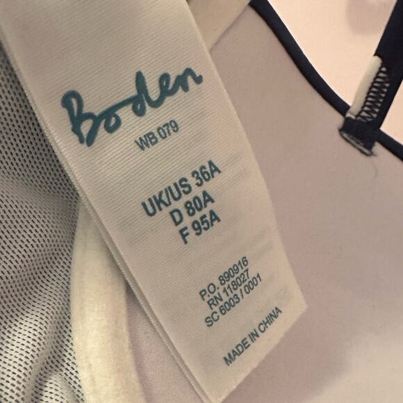 Boden Blue and White Polka Dot Bikini Top 36A - Picture 6 of 6